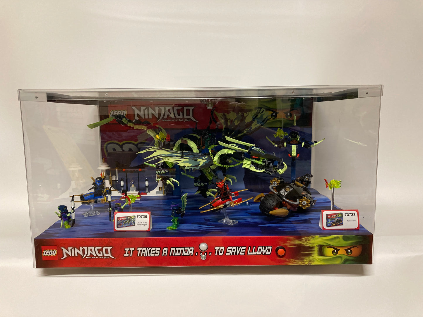 LEGO® Attack of the Morro Dragon & Blaster Bike Store Display