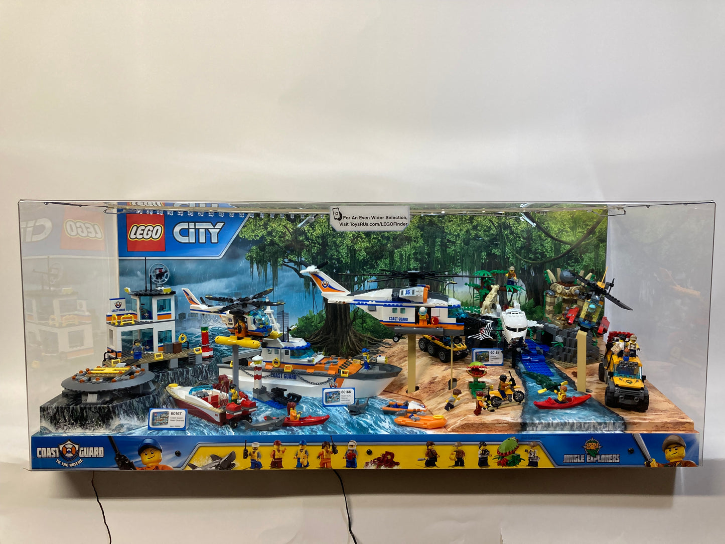 LEGO® City Coast Guard/Jungle 60167, 60166, & 60161 Store Display