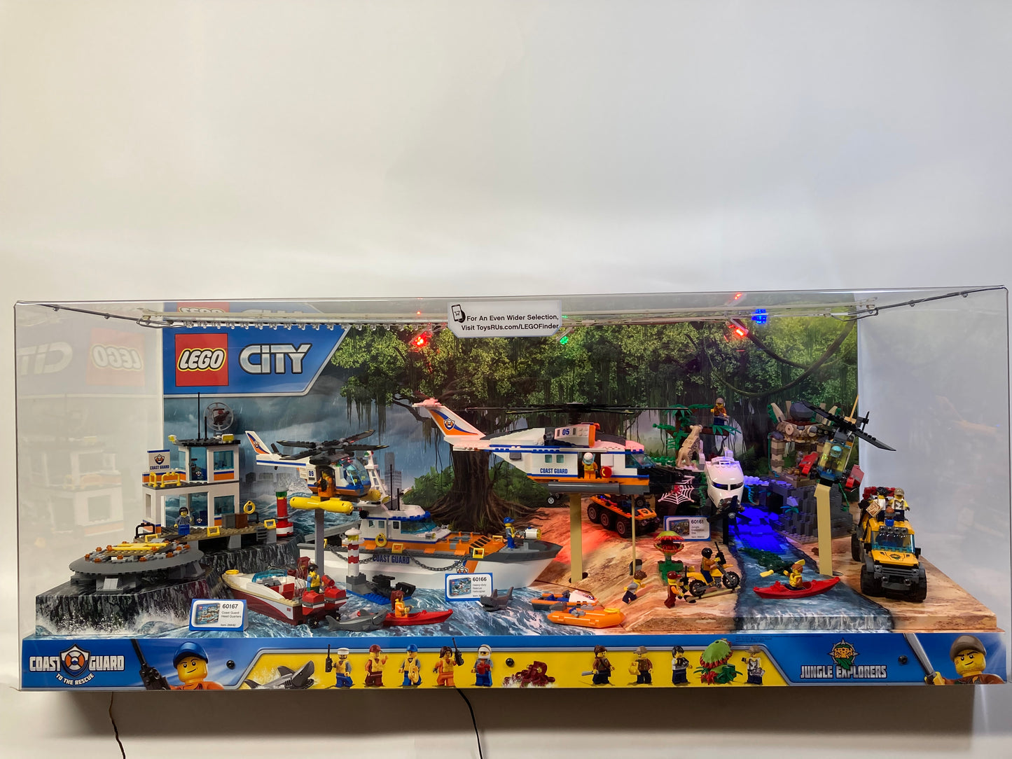 LEGO® City Coast Guard/Jungle 60167, 60166, & 60161 Store Display