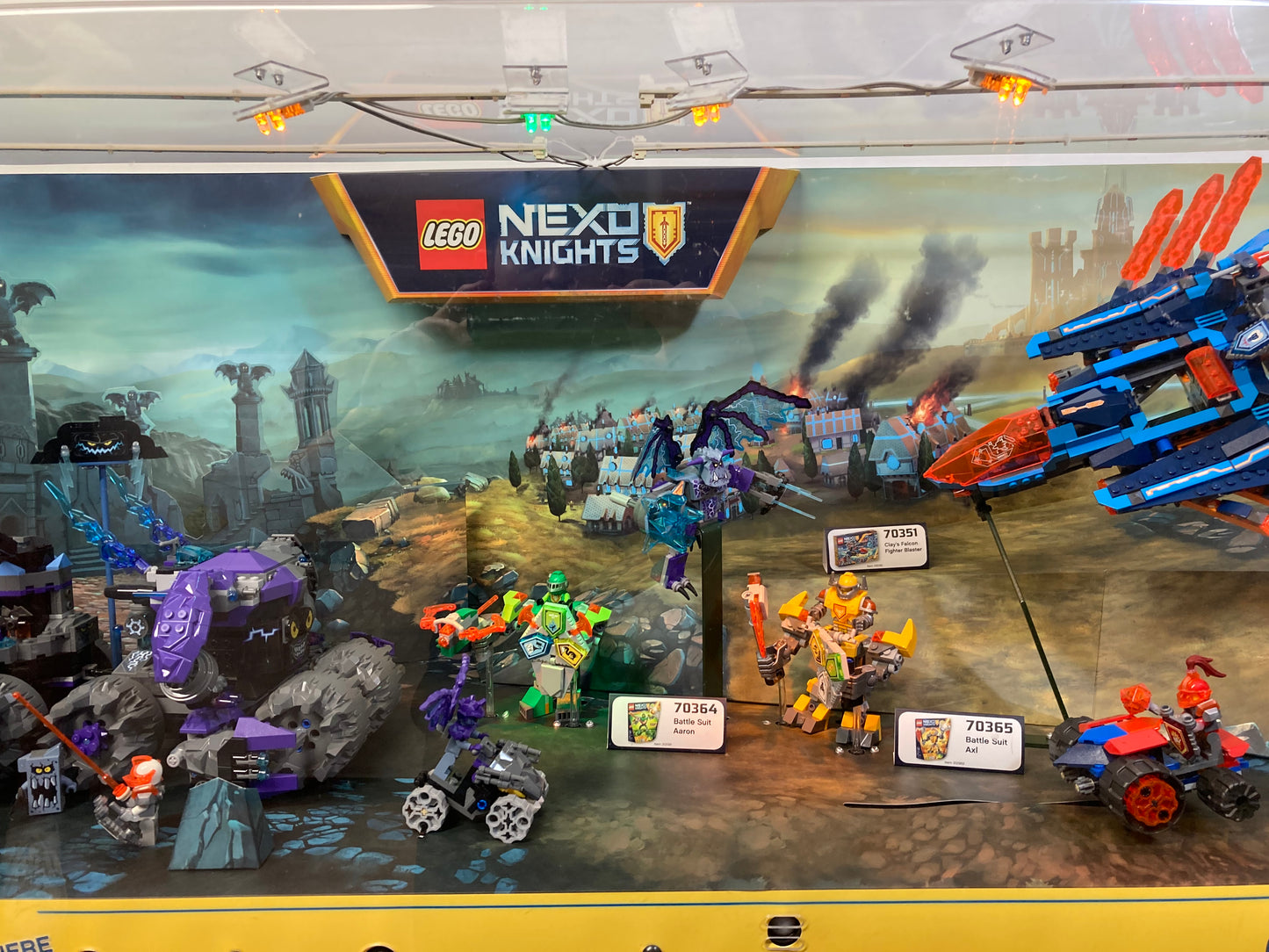 LEGO® Nexo Knights 70352, 70364, 70365, & 70351 Store Display